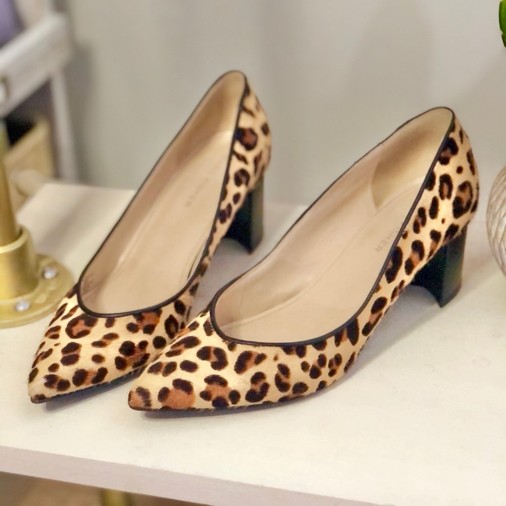 Marc Fisher leopard block heel pumps - Picture 3 of 8